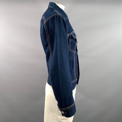 LEVI'S Size L Navy Heather Cotton polyester Dagger Jacket