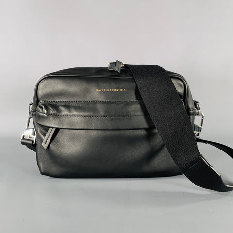 WANT LES ESSENTIELS DE LA VIE Black Leather Cross Body Bag