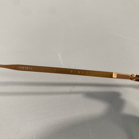 JACQUES MARIE MAGE Gold Titanium Sunglasses