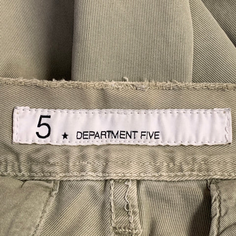 DEPARTMENT FIVE Size 34 Olive Cotton Cargo Jeans