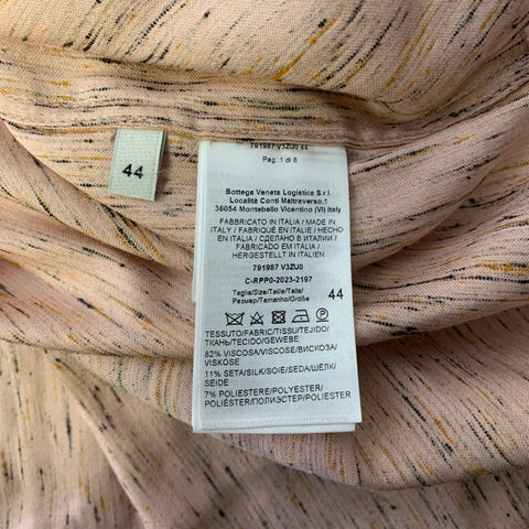 BOTTEGA VENETA Size XS Pink Slubby Viscose Blend Long Sleeve Shirt