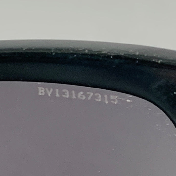VERSACE Black Acetate Square Polarized Sunglasses