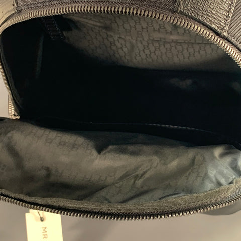 HUGO BOSS Black Nylon Leather Work Travel Backpack Bag