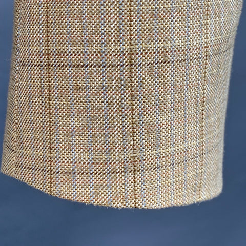 PAL ZILERI Size 38 Regular Beige Grey Brown Window Pane Sport Coat