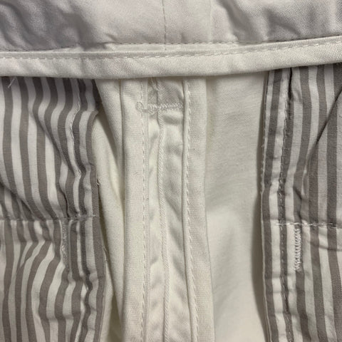 BONOBOS Size 32 White Cotton Blend Straight Zip Fly Casual Pants