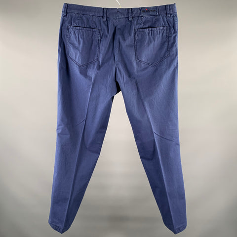 KITON Size 36 Navy Cotton Blend Button Fly Casual Pants