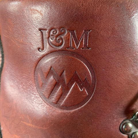 JOHNSTON & MURPHY Size 10 Brown Leather Lace-Up Hiking Ankle Boots