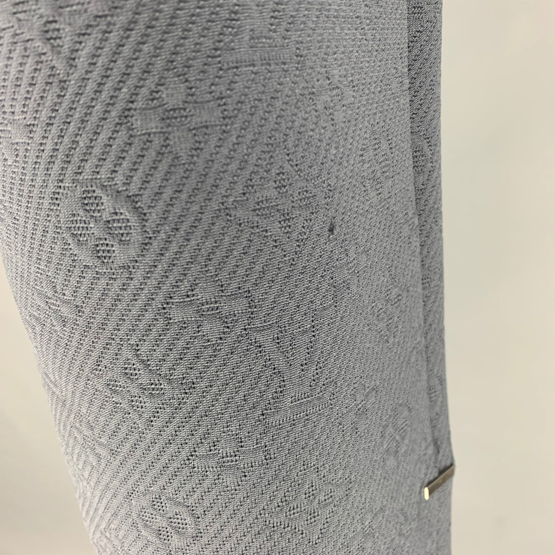 LOUIS VUITTON Talla L Pantalones deportivos de mezcla de poliéster con monograma LV gris Pantalones casuales