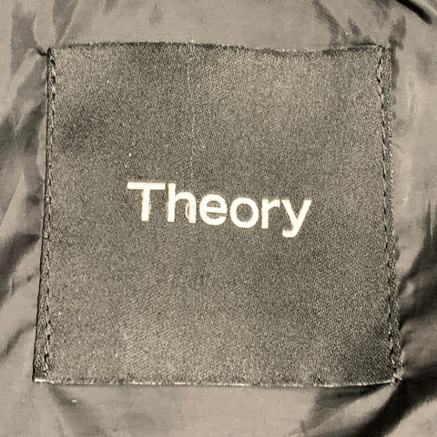 THEORY Size S Black Polyamide Quilted Snaps Shirt Jacket