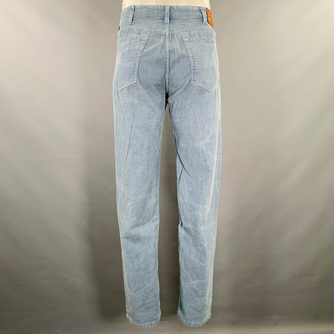 POLO by RALPH LAUREN Size 36 Powder Blue Corduroy Cotton Casual Pants