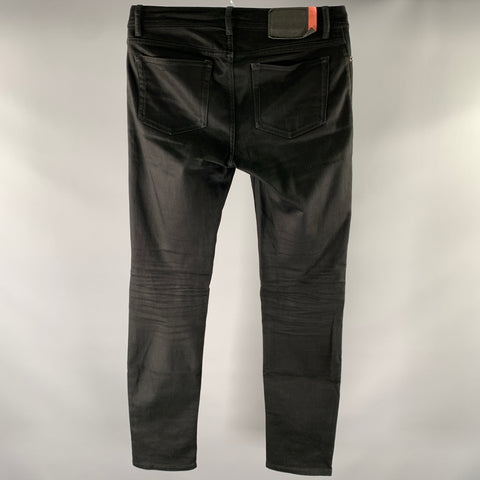 ACNE Size 31 Black Cotton Slim Fit Jeans