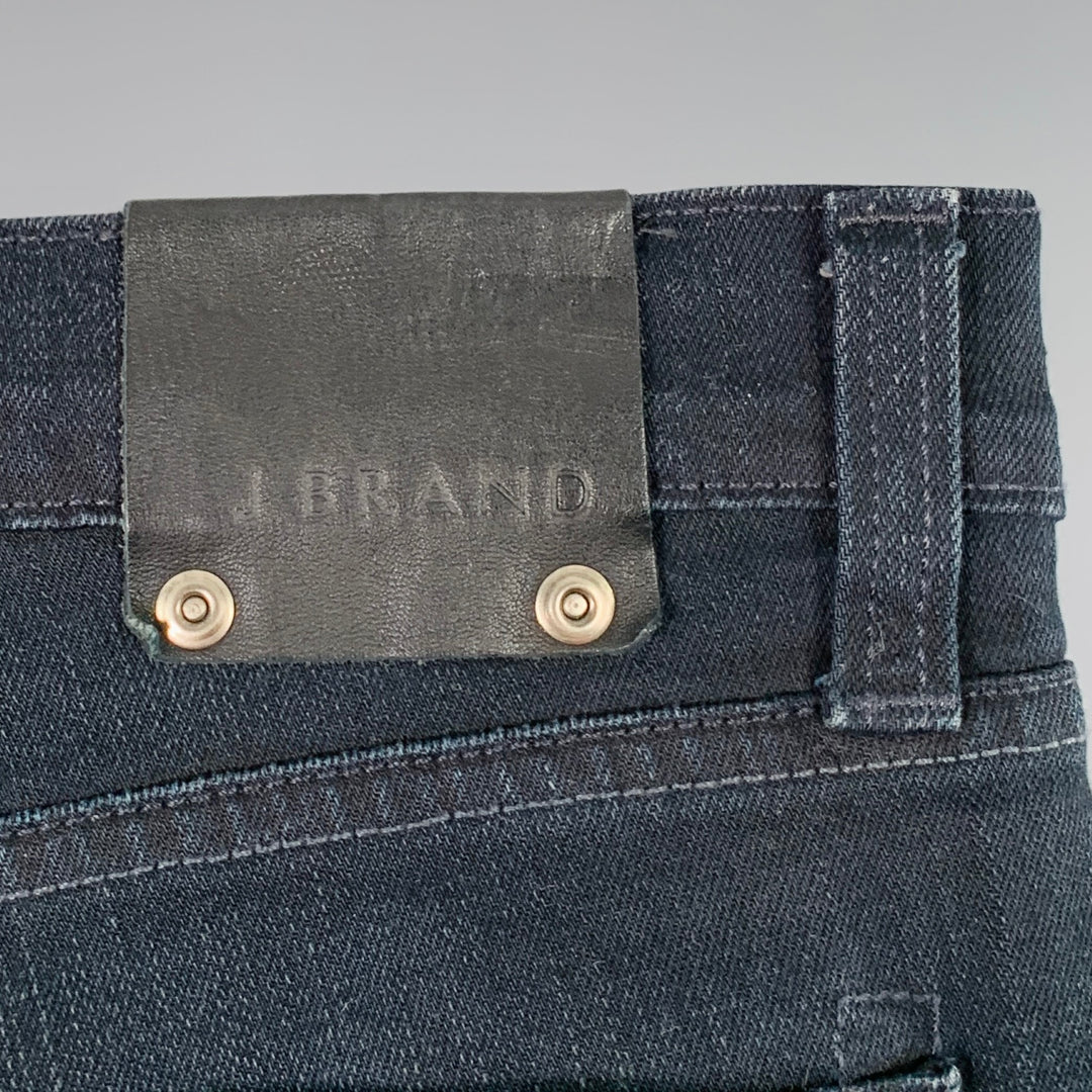 J.BRAND Size 32 Kane Black Cotton Blend Slim Jeans