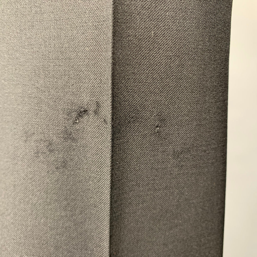 JOHN GALLIANO Size 34 Black Wool Button Fly Dress Pants