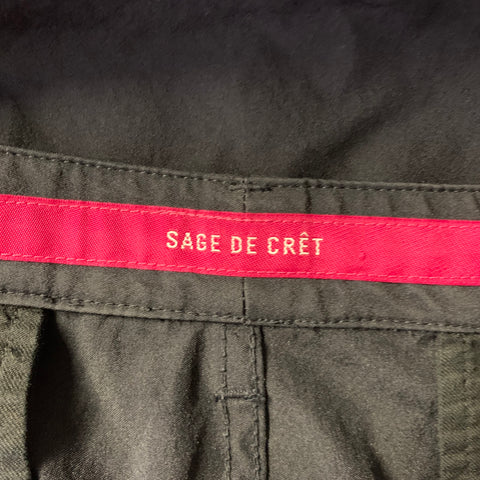 SAGE DE CRET Size 34 Navy Polyester Lightweight Casual Pants