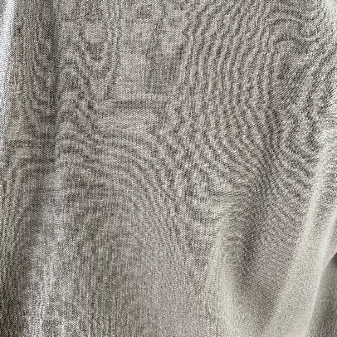 OUR LEGACY Size M Khaki Silk One Pocket Long Sleeve Shirt