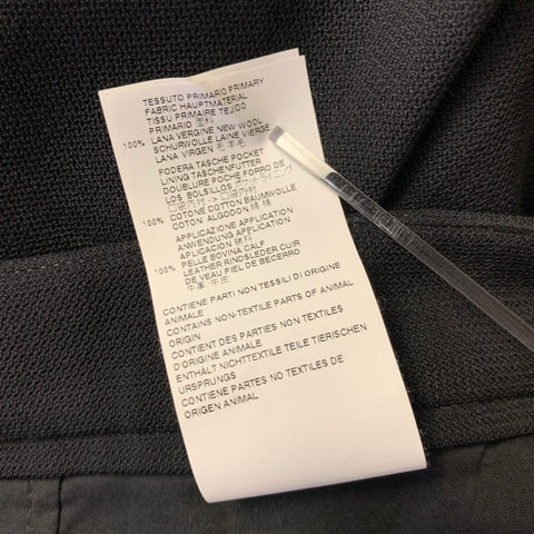 MAISON MARGIELA Size 34 Black Wool Flat Front Dress Pants