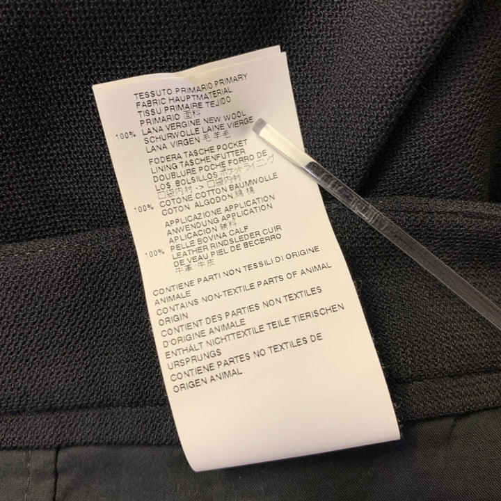 MAISON MARGIELA Size 34 Black Wool Flat Front Dress Pants