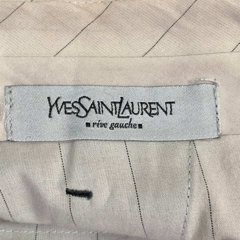 YVES SAINT LAURENT Size 30 Grey Charcoal Wool Tapered Dress Pants