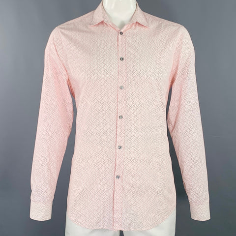 Chemise PAUL SMITH Taille L Blanche à Pois Rouges en Coton à Manches Longues