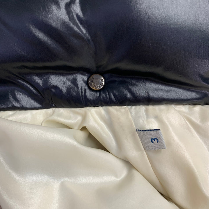 MONCLER Size M Quincy Black Quilted Snaps Jacket