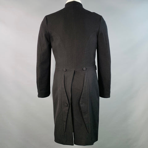 RRL by RALPH LAUREN Size S Black Twill Wool Double Breasted Coat
