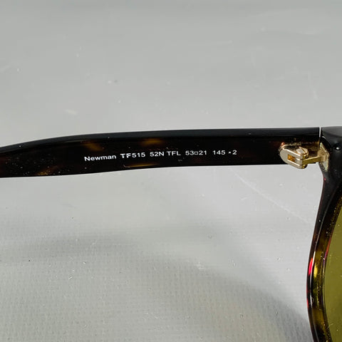 TOM FORD Brown Black Tortoiseshell Acetate Sunglasses