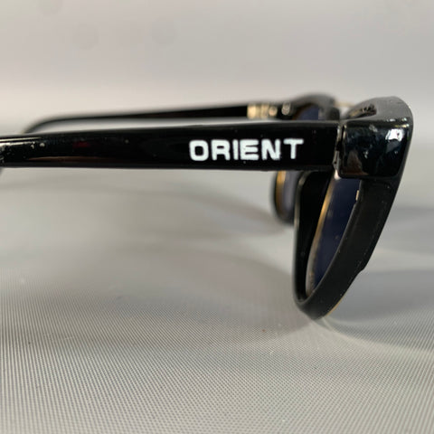 ORIENT EXPRESS Black Gold Acetate Sunglasses