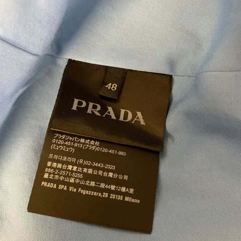 PRADA Size 38 Khaki Blue Cotton Zip Up Jacket
