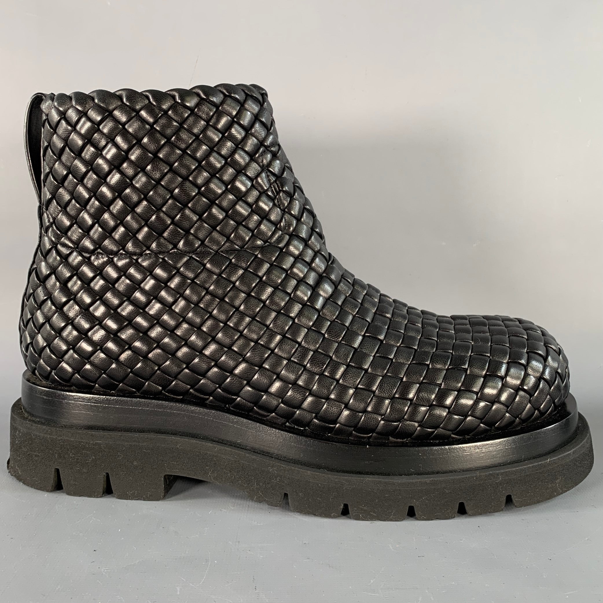 BOTTEGA VENETA ラグブーツ サイズ/40.5 Bottega Veneta Brown Leather Storm Chelsea Ankle Boots Size