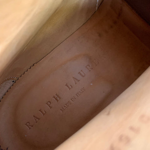 RALPH LAUREN Size 9 Brown 8159767440SG Leather Ankle Boots