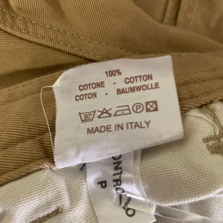 BRUNELLO CUCINELLI Size 36 Khaki Cotton Drawstring Cargo Shorts