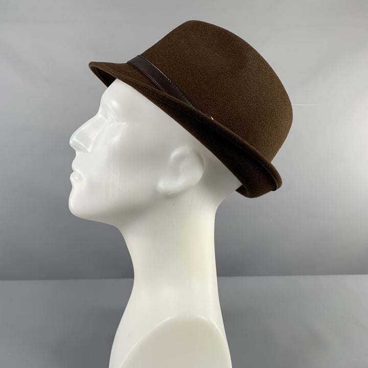 GUCCI Size L Brown Rabbit Hats