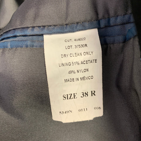 JOHN BARTLETT Size 38 Black Velvet Single Breasted Sport Coat