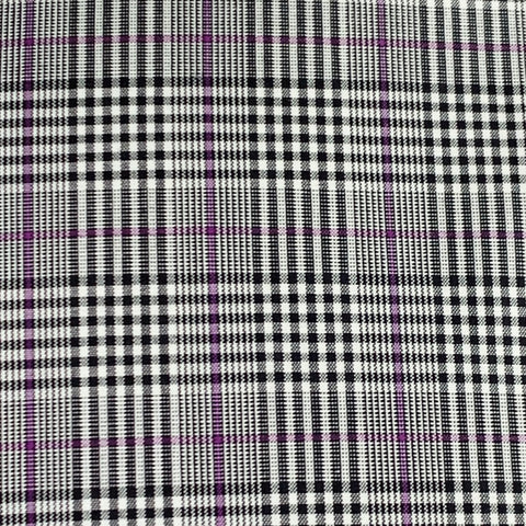 RALPH LAUREN Size M Grey Purple Plaid Cotton Spread Collar Long Sleeve Shirt