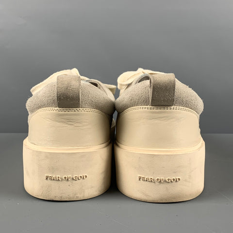 FEAR OF GOD Size 12 Grey Solid Suede Lace Up Sneakers