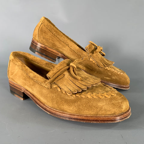 Size 6 Le Yucca's Tan Suede Loafer Flats