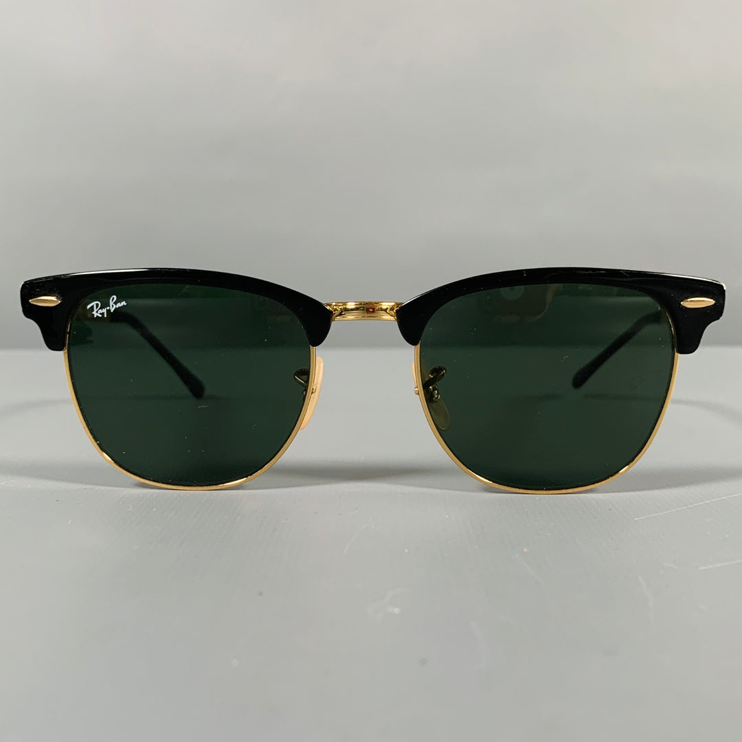 RAY-BAN Black Gold -Clubmaster Classic- Sunglasses