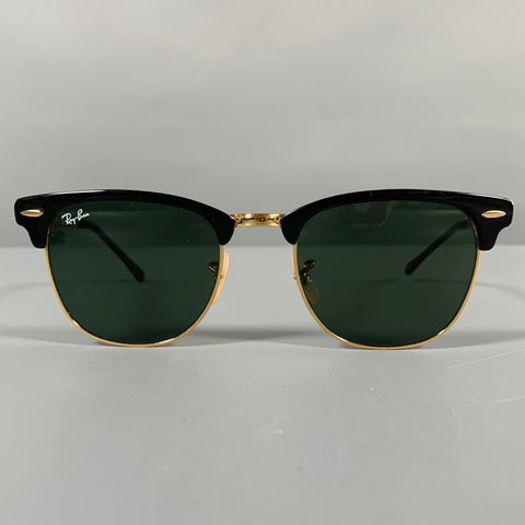 RAY-BAN Black Gold -Clubmaster Classic- Sunglasses