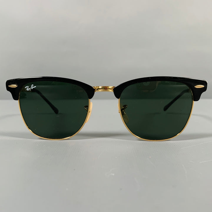 RAY-BAN Black Gold -Clubmaster Classic- Sunglasses