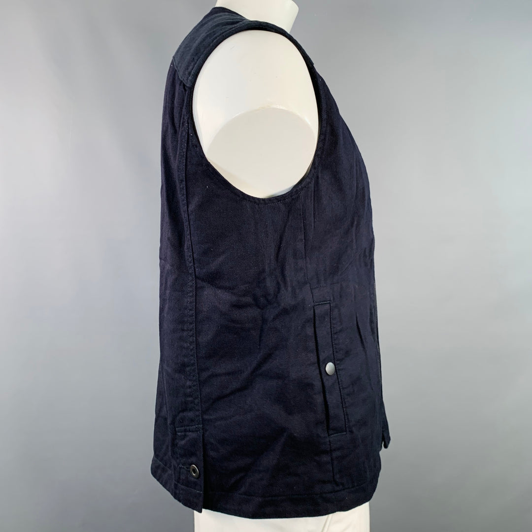 PALLET LIFE STORY Size L Navy Twill Cotton Utility Vest