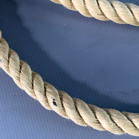 RALPH LAUREN One Size Beige Brass Rope Belt