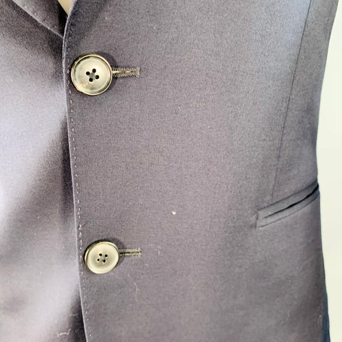 PAUL SMITH Size 36 Navy Wool Single Breasted Slim Fit Notch Lapel Suit