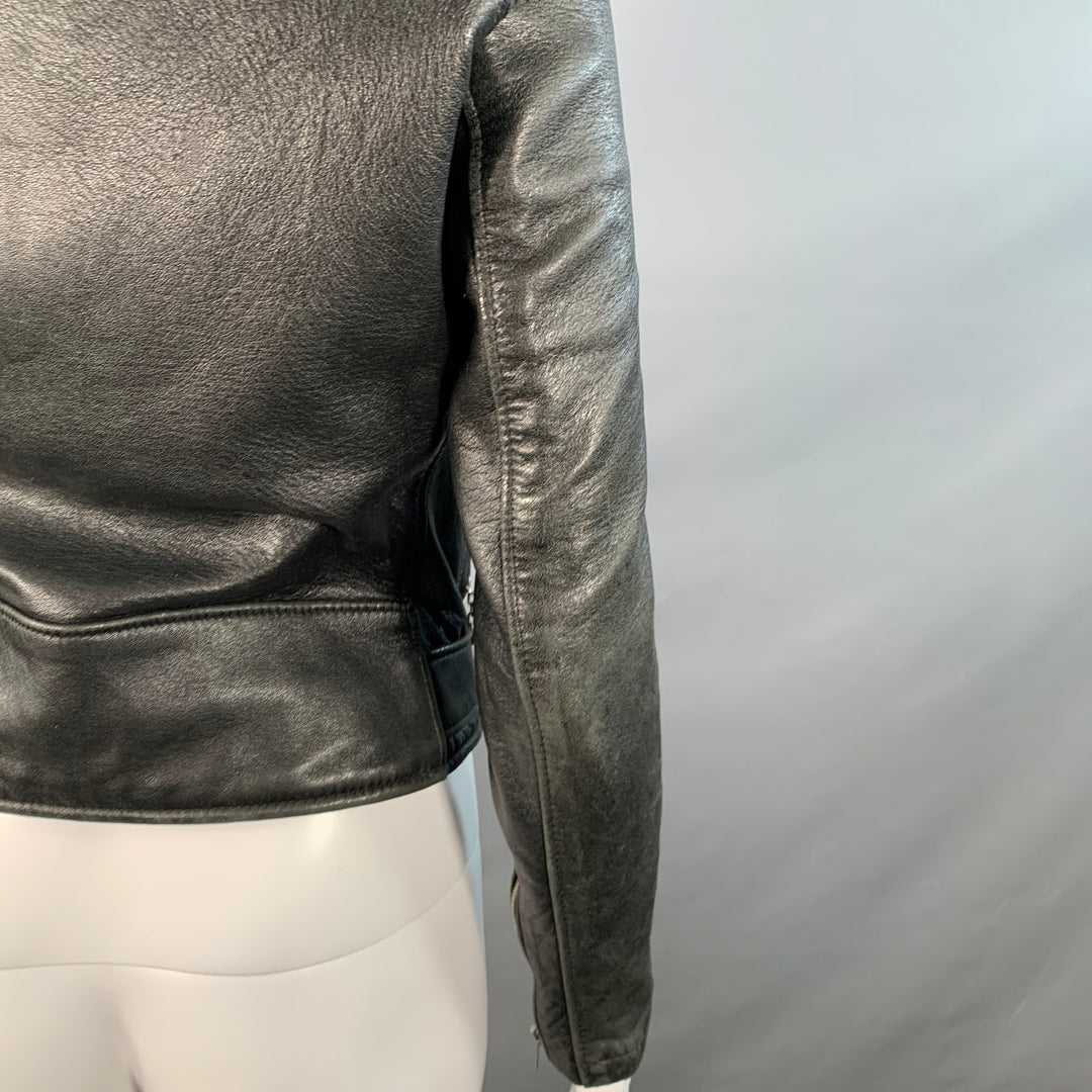 PERFECTO by SCHOTT Size XS Black Leather Motorcycle Jacket