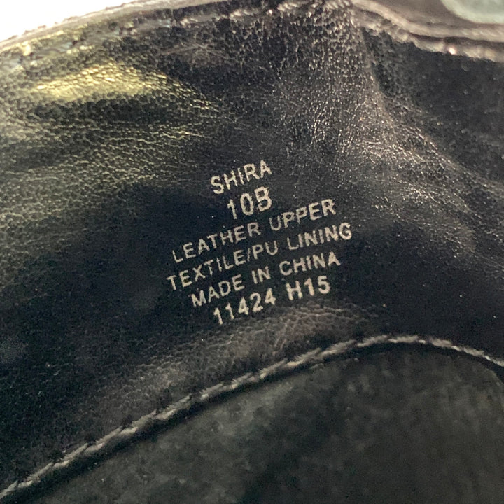 LAUREN by RALPH LAUREN Size 10 Shira Black Leather Double Side Zipper Boots