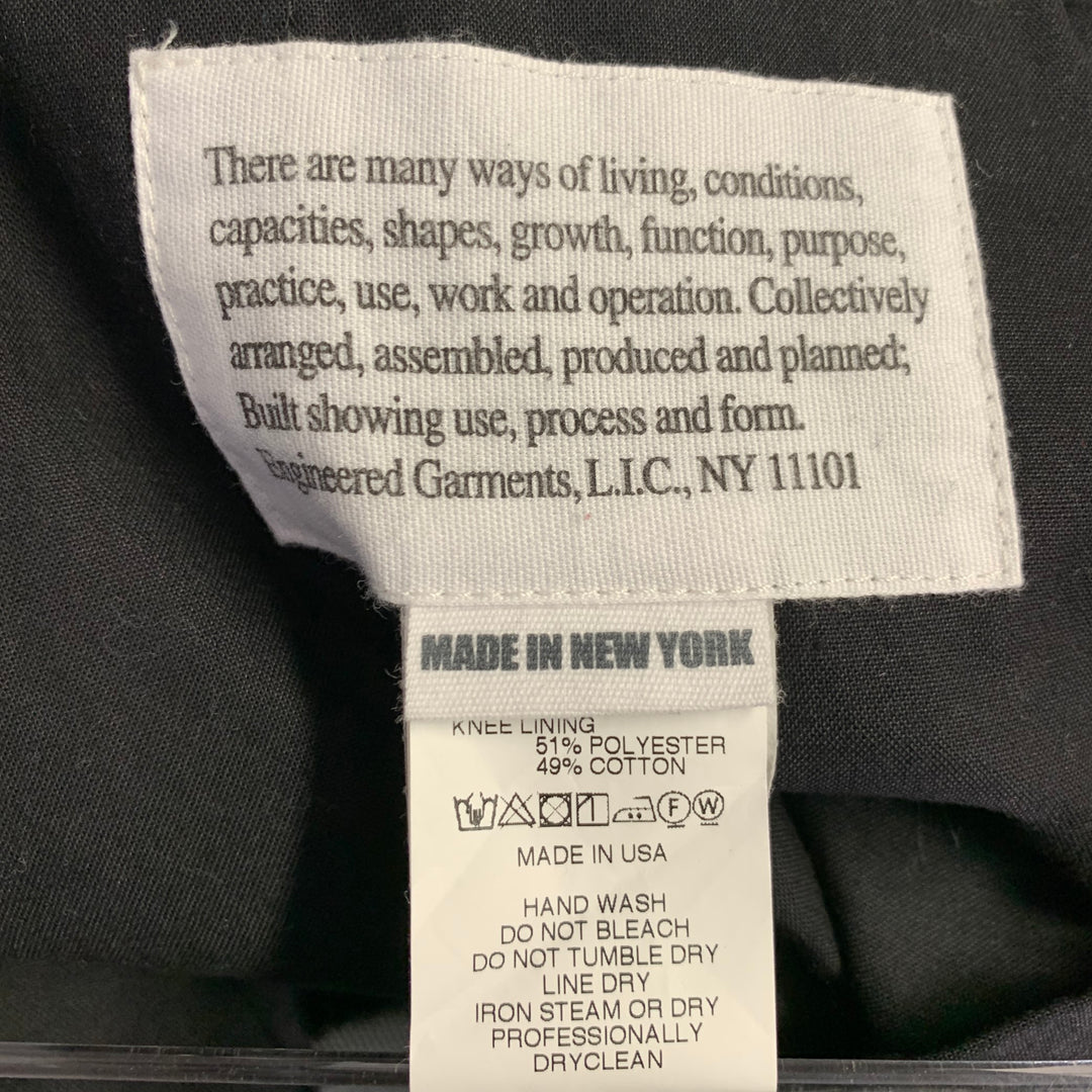 ENGINEERED GARMENTS Size 34 Grey Metallic Herringbone Acrylic Blend Casual Pants