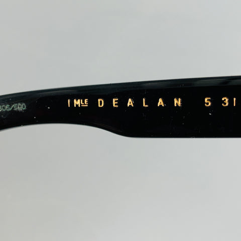 JACQUES MARIE MAGE Black Gold Stripe Acetate Sunglasses