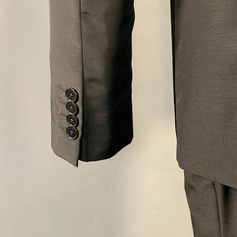 PS by PAUL SMITH Size 40 Black Wool Blend Notch Lapel Suit