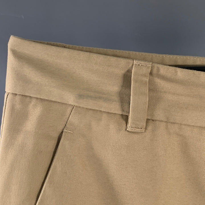 3.1 PHILLIP LIM Taille 32 Pantalon décontracté en twill de coton polyester beige, coupe droite fuselée
