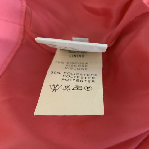 DOLCE & GABBANA Size S Pink Virgin Wool Sheath Knee-Length Dress