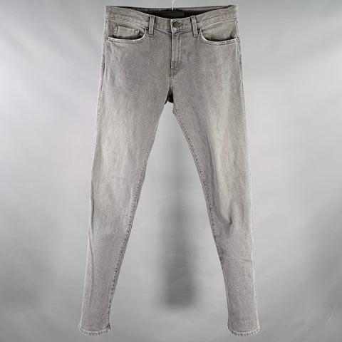 J.BRAND Taille 31 Jean en jean selvedge coupe slim fuselée en mélange de coton gris Tyler
